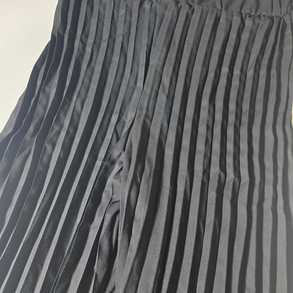 Women's Black Pleated Pants Wide Leg Size XXL - Picture 7 of 8